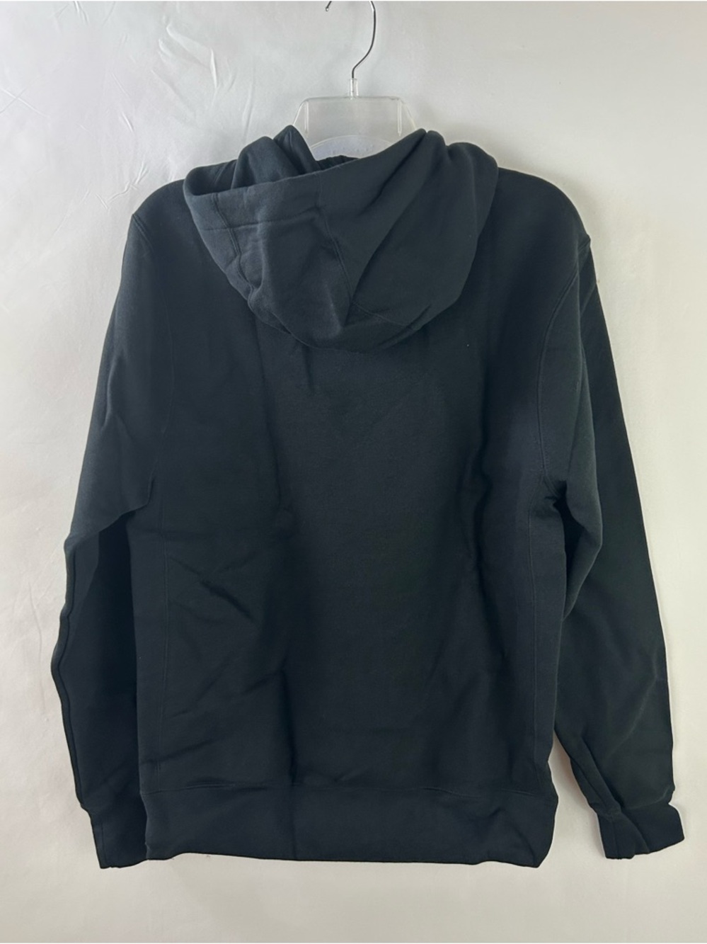 NEW Nike Black Pullover Hoodie with White Swoosh Logo Men's Small - Picture 5 of 5